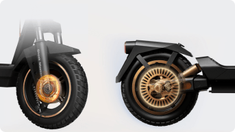 Trottinette électrique avec amortisseurs & pneus gonflables – NAVEE ST3 Pro France
