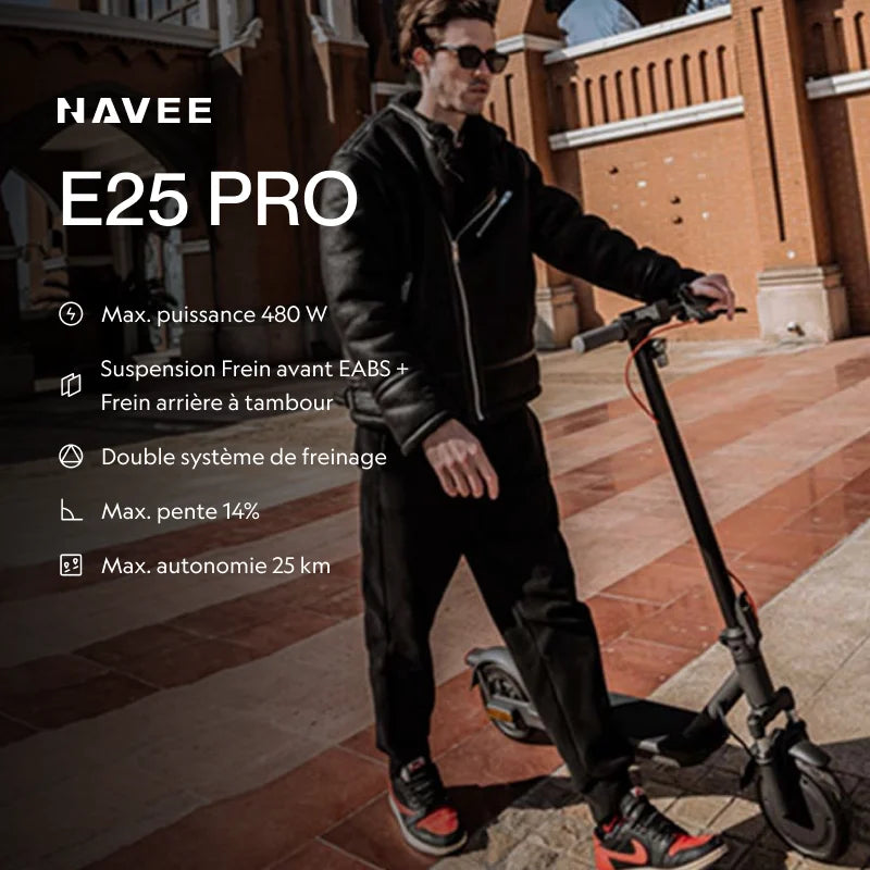 NAVEE E25 PRO (Vitesse maximale : 20 km/h)