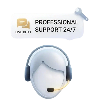 équipe de support client professionnelle