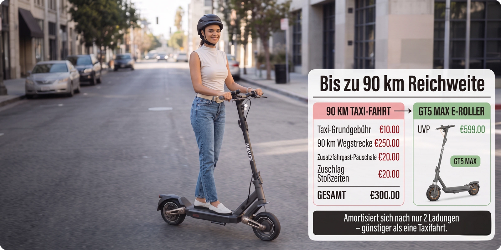 Jusqu'à 90 km d'autonomie