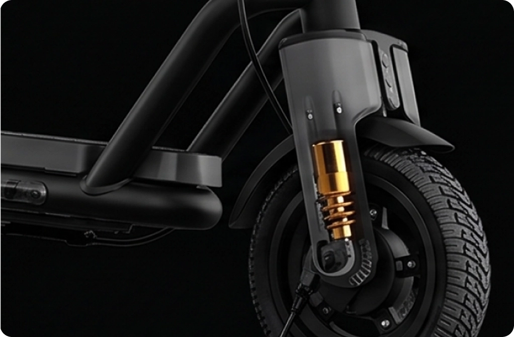 Dual suspension front fork